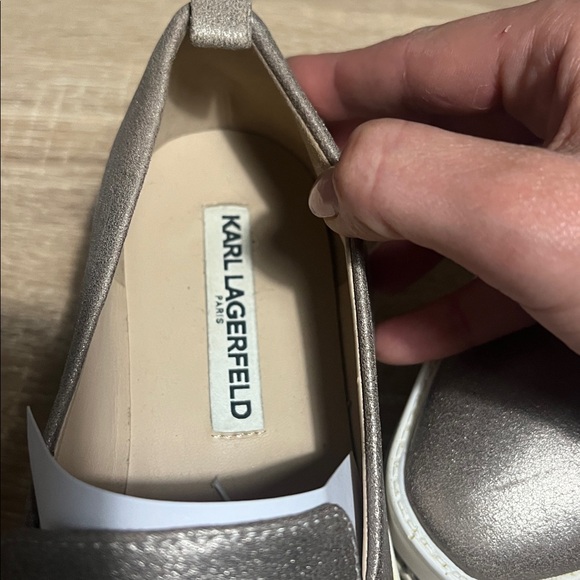 Karl lagerfeld leather platform shoes - Picture 6 of 7